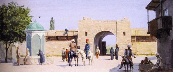 В турецкой крепости Анапа (с работы Ю. Ковальчука).