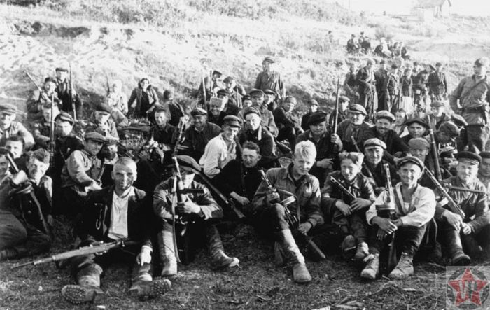 боевая группа одной из Калининских бригад 1943