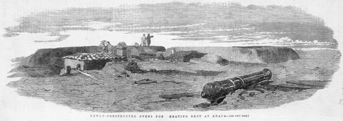 осада крепости Анапа гравюра 1855г.