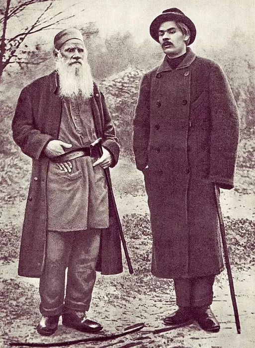 Горький и Толстой, 1900 год
