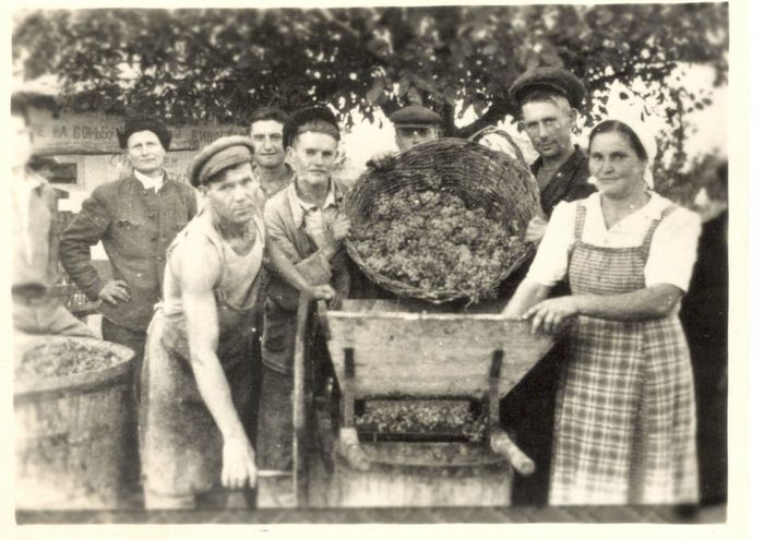 помол винограда 1944 - 1945 гг.