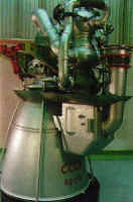 Созданный в КБ В.П.Глушко ЖРД РД-253 - двигатель первой ступени ракеты-носителя Протон.