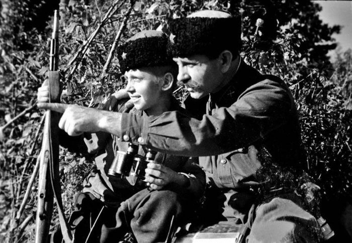 Кубанские казаки-добровольцы на фронте